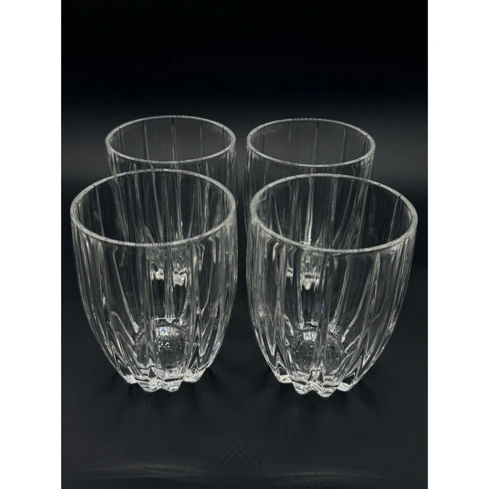 Marquis by Waterford Omega Crystal 12 oz Double Old Fashioned Tumblers Set of 4